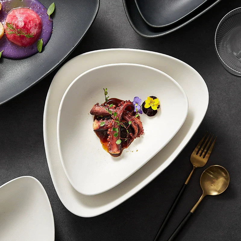 Aapon mini market -Nordic Luxury Ceramic Dinner Plate