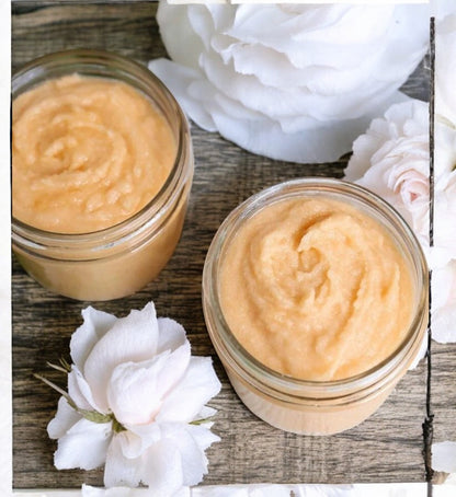 Aapon Mini Market Ltd - Luxury Body Scrub in Orange, Basil and Lime with Apricot Kernel Oil