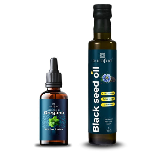 Oregano oil with black seed oil