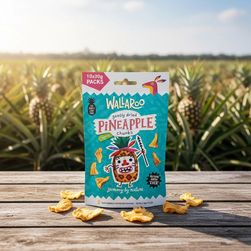 Aaponminimarket  Organic Gently Dried Pineapple Chunks