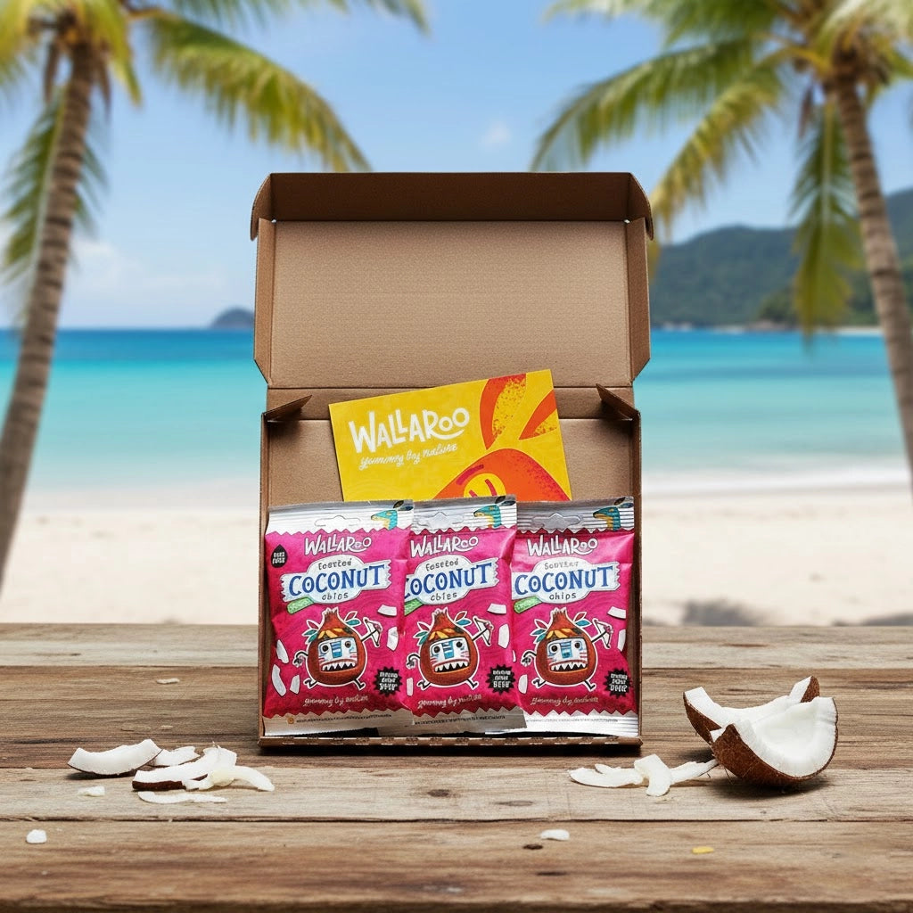 Aaponminimarket  Organic Toasted Coconut Chips – Tasting Bundle  Healthy Snack Pack UK