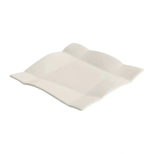 Aaponminimarket Origami-Inspired Square Ceramic Plate