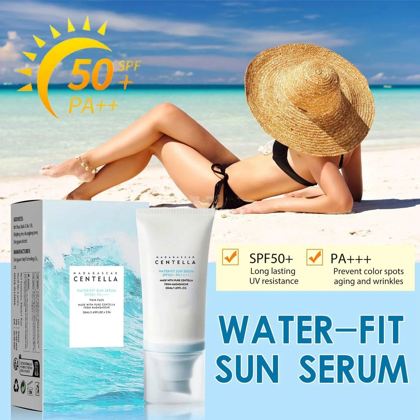 Original 50ml Centella Facial Sunscreen Cream