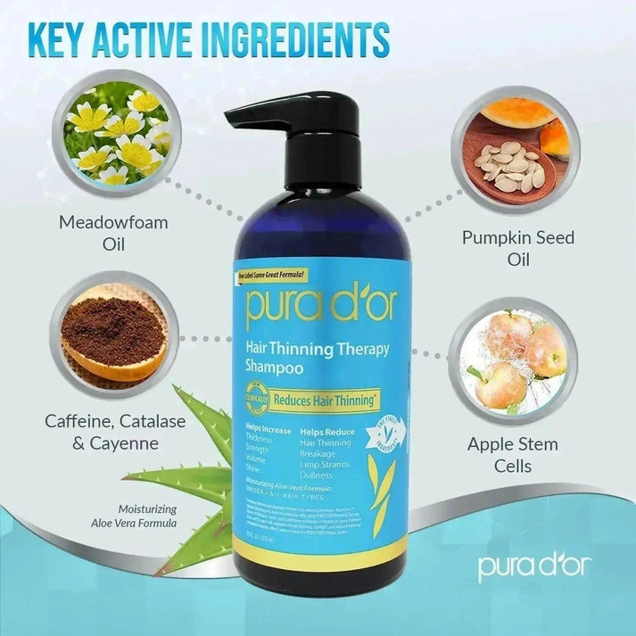 PURA D’OR Hair Thinning Therapy Shampoo