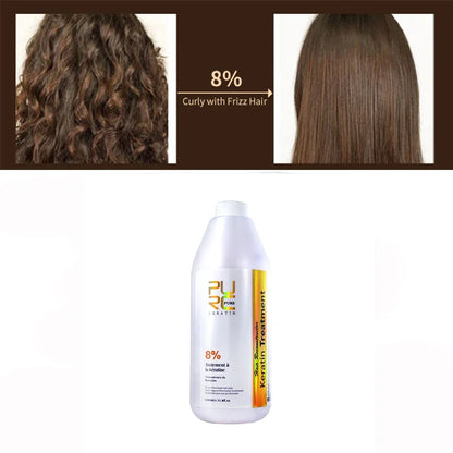 PURC Brazilian Keratin Hair Treatment for Curly Hair