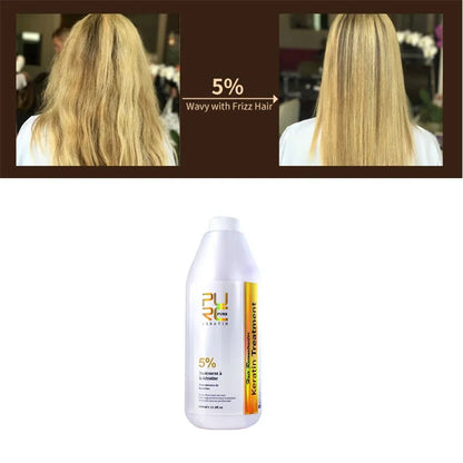 PURC Brazilian Keratin Hair Treatment for Curly Hair