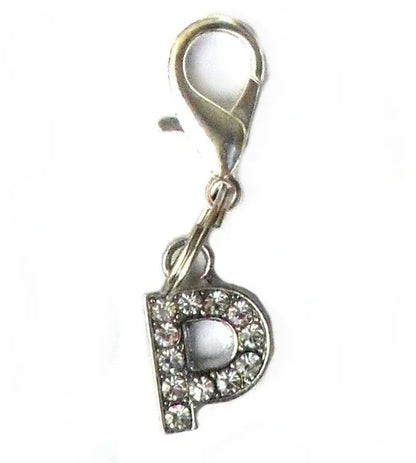 Aaponminimarket A–Z Crystal Letter Pet Charms