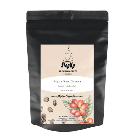 Papua New Guinea Coffee – Medium Roast Whole Bean Espresso (12oz–2lb)