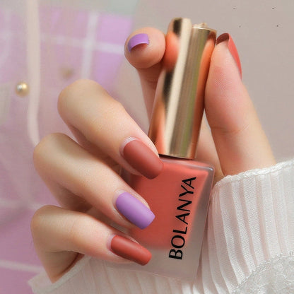 Peelable Candy Color Velvet Matte Nail Polish