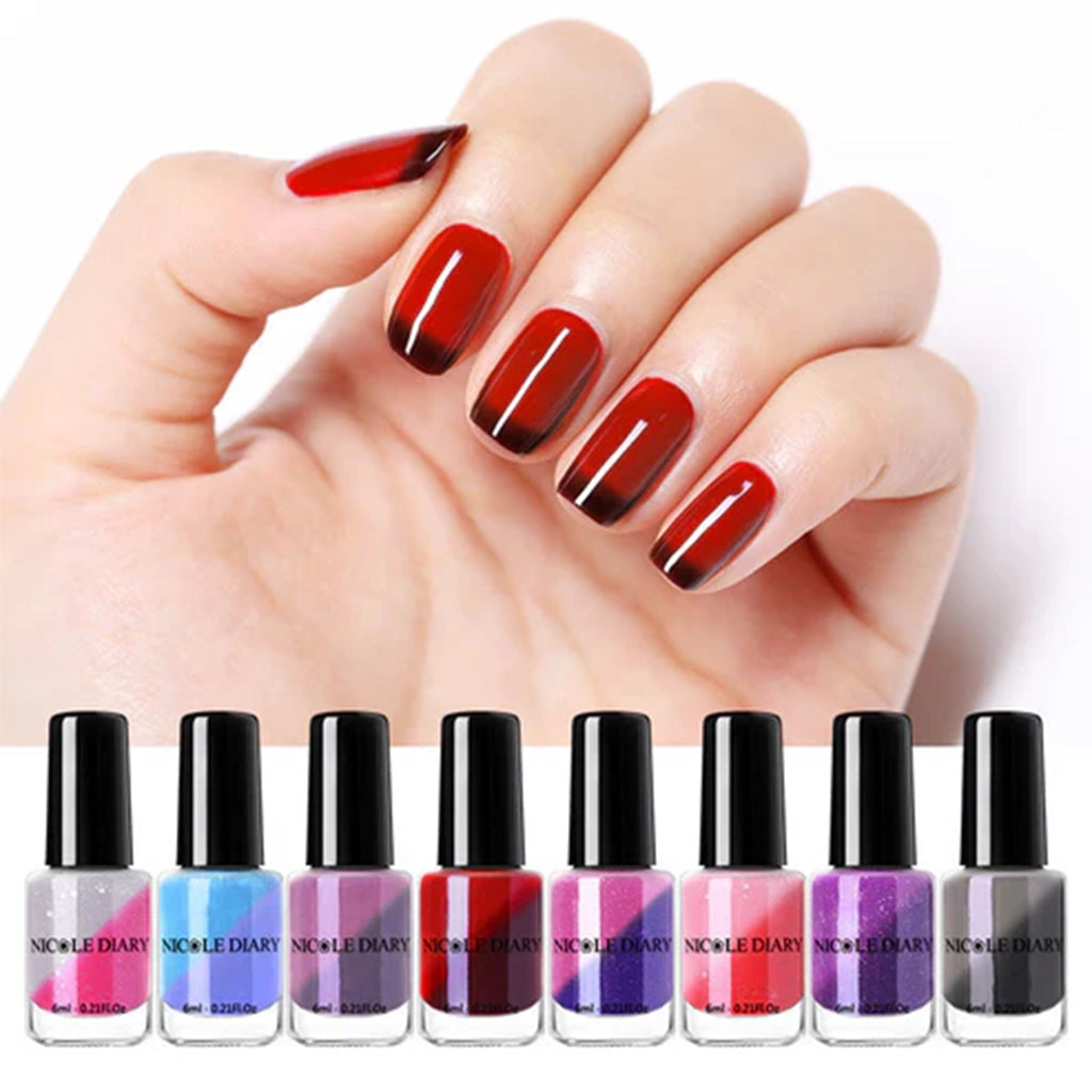 Aapon Mini Market Ltd Peelable Glitter Nail Polish – Color-Changing