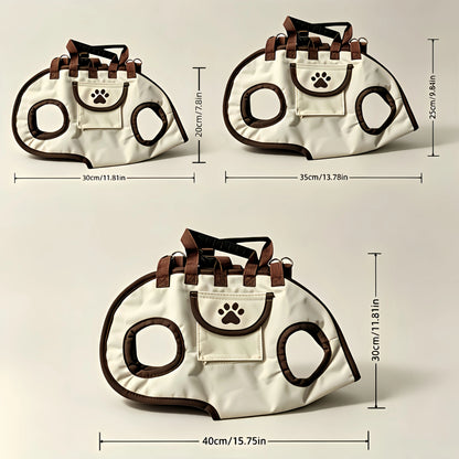 3-in-1 Pet Carrier Backpack – Breathable Crossbody Travel Bag for Cats & Small Dogs