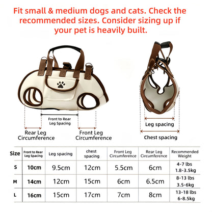 3-in-1 Pet Carrier Backpack – Breathable Crossbody Travel Bag for Cats & Small Dogs
