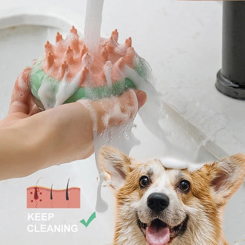 Aaponminimarket Pet Bathing and Grooming Brush