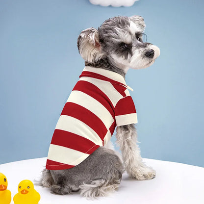 Pet Dog Polo Shirt Summer Casual Wear