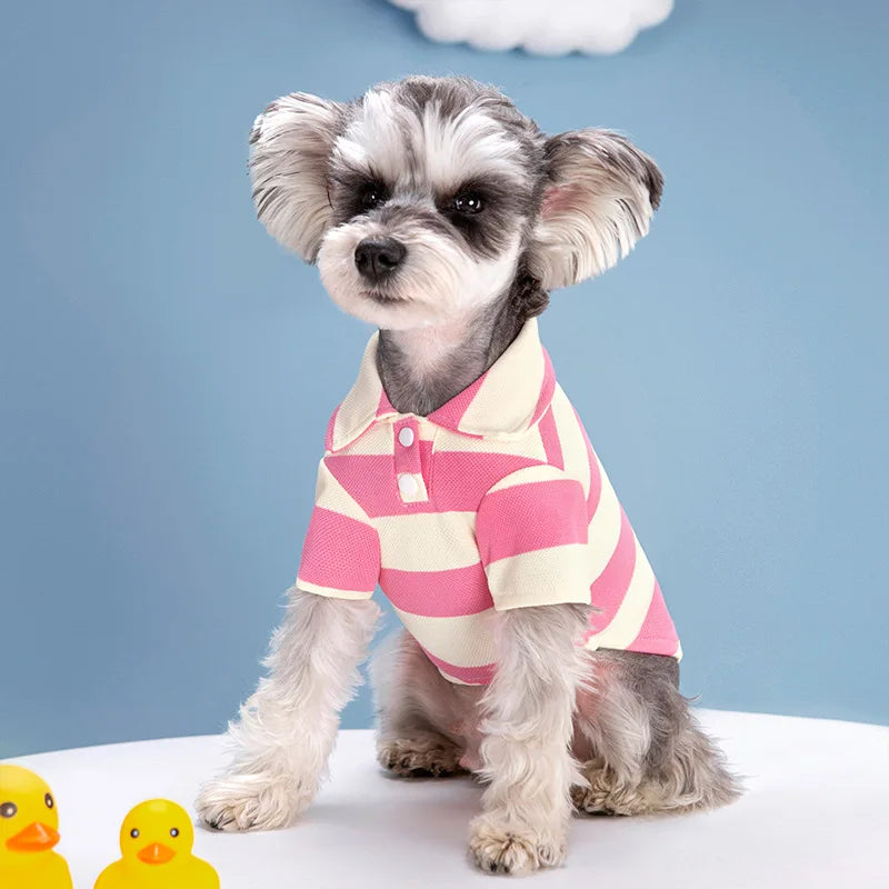 Pet Dog Polo Shirt Summer Casual Wear