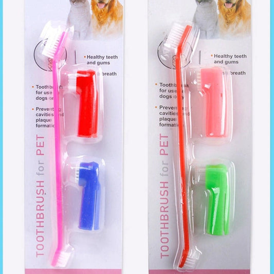 Aaponminimarket Pet Dental Care Brush SetPet Dental Care Brush Set 