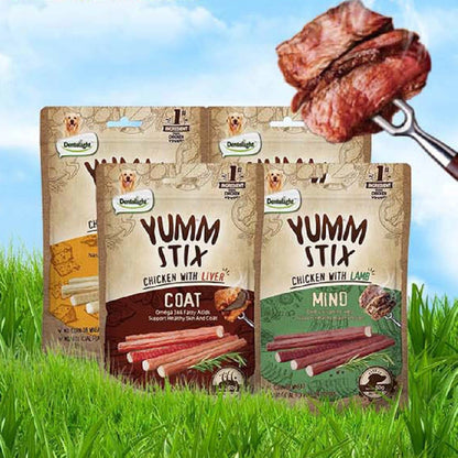 Aaponminimarket Pet Puppy Vitamin Satisfy The Appetite Pure Chicken Emulsion Strip