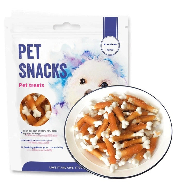 Aaponminimarket Pet Snack Chicken Wrapped Around Milk Bones 400g