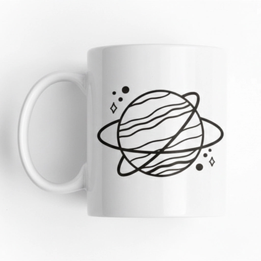 Aapon mini market -Planet With Rings Boho Mug