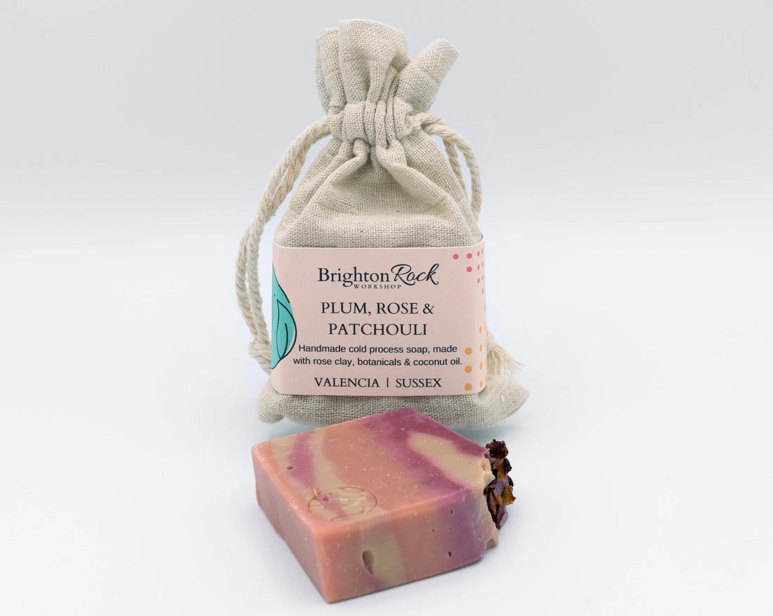 Aaponminimarket Plum, Rose & Patchouli - Rose Clay Soap