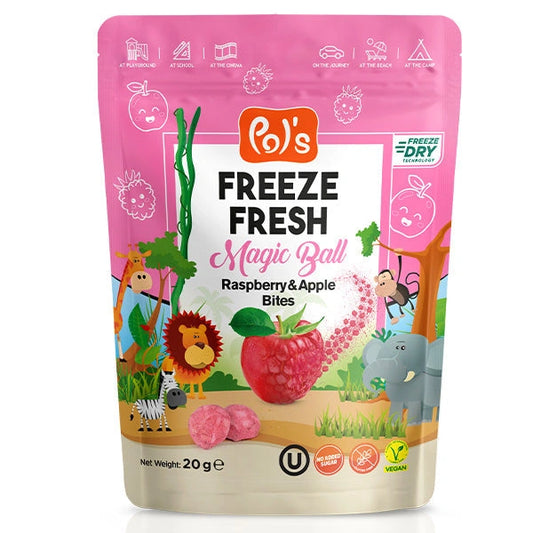 Aaponminimarket Pol’s Freeze Fresh - Raspberry & Apple Freeze-Dried Snacks 20g