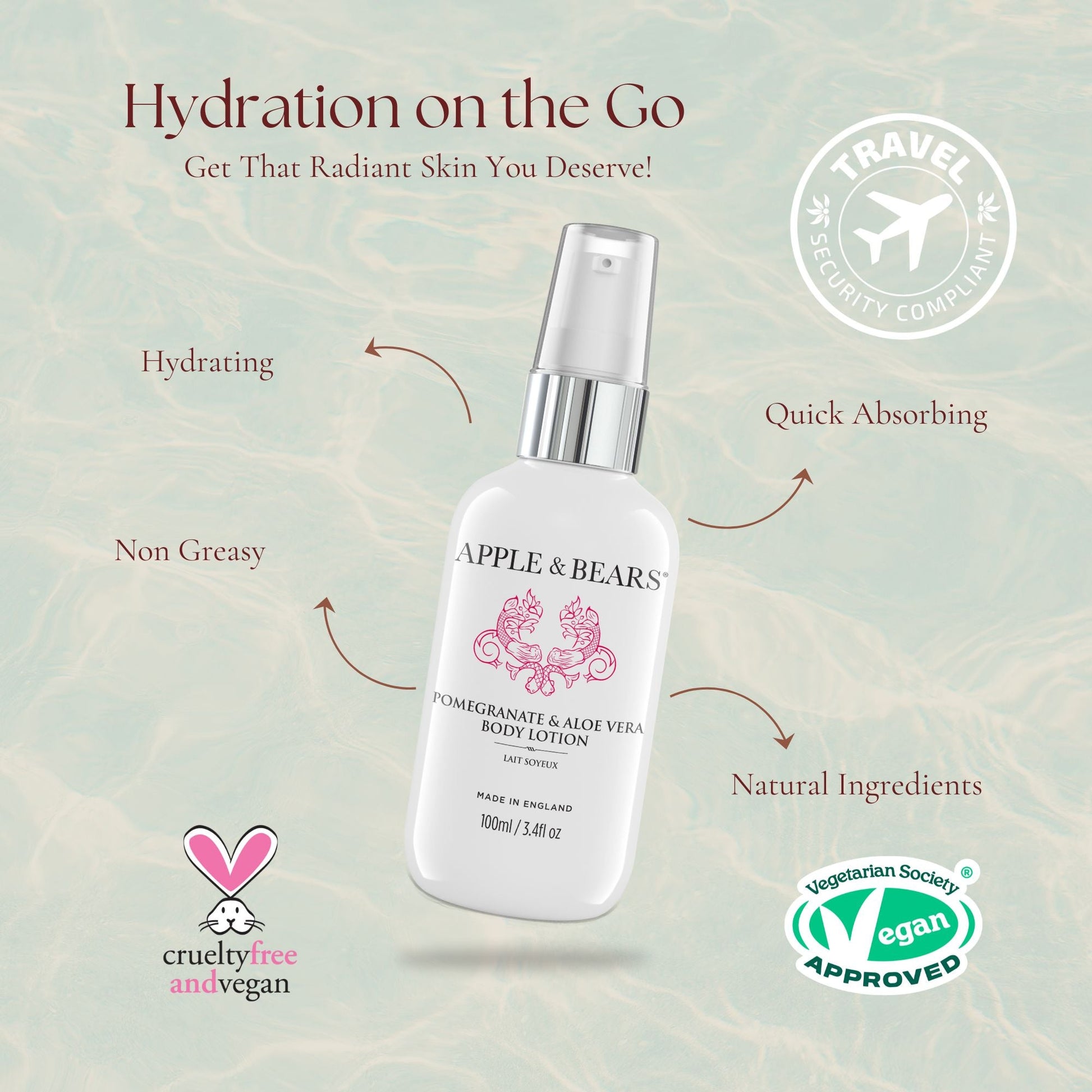 Best pomegranate & aloe vera travel set