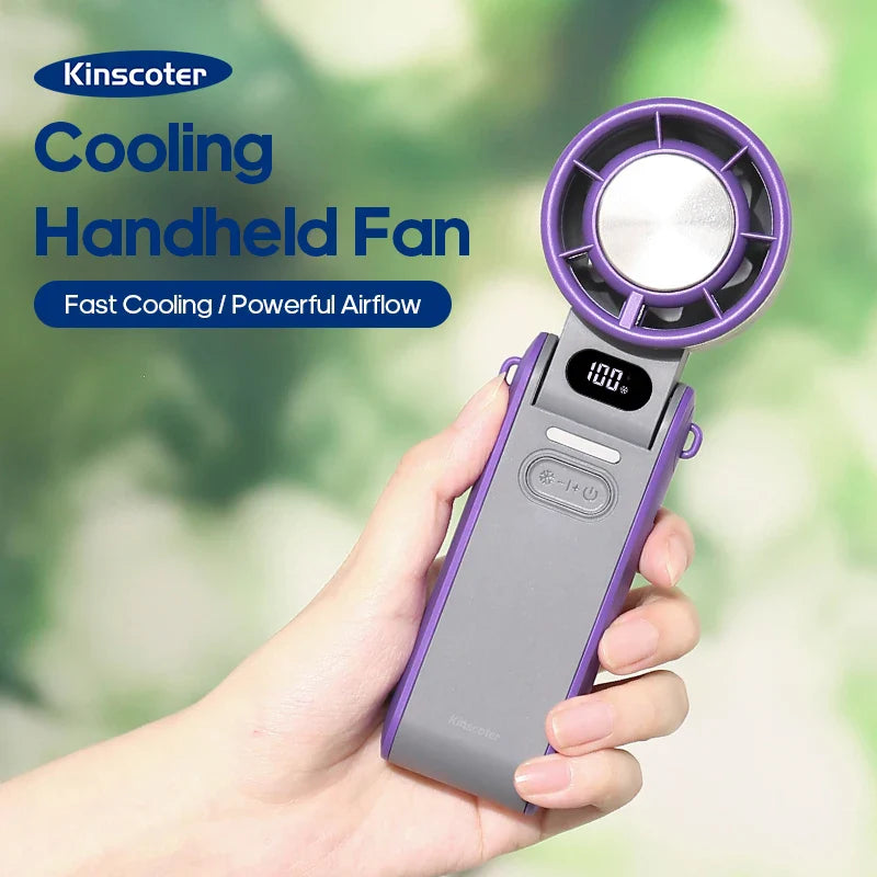 Aapon Mini Market Ltd Portable 3600mAh Handheld Fan with Turbo