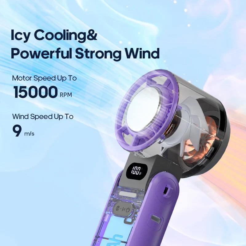 Aapon Mini Market Ltd Portable 3600mAh Handheld Fan with Turbo