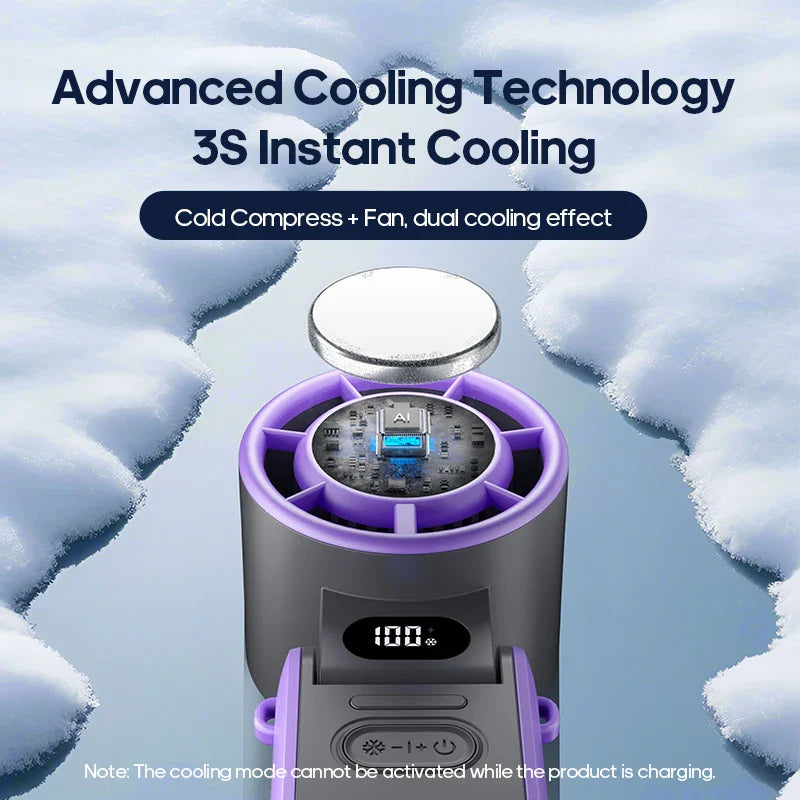Aapon Mini Market Ltd Portable 3600mAh Handheld Fan with Turbo