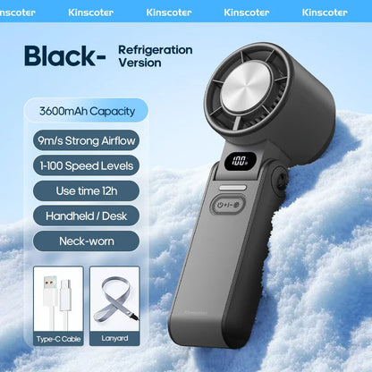 Aapon Mini Market Ltd Portable 3600mAh Handheld Fan with Turbo