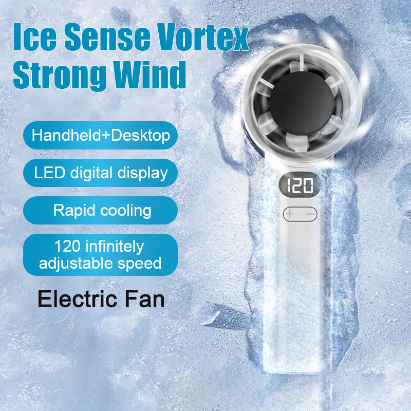 Aapon Mini Market Ltd Portable Bladeless Hand Fan USB Rechargeable