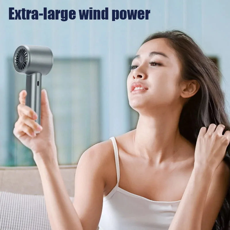 Aapon Mini Market Ltd Portable Bladeless Hand Fan USB Rechargeable