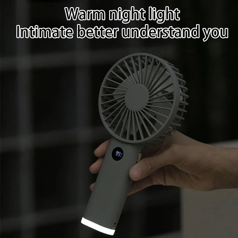Aapon Mini Market Ltd Portable Handheld High-Speed Fan with LED Display
