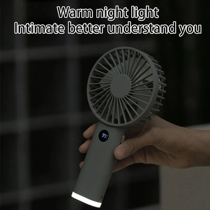 Aapon Mini Market Ltd Portable Handheld High-Speed Fan with LED Display