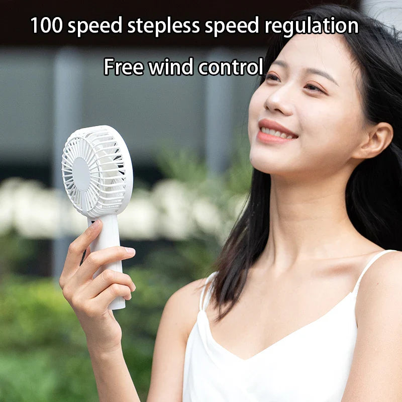 Aapon Mini Market Ltd Portable Handheld High-Speed Fan with LED Display
