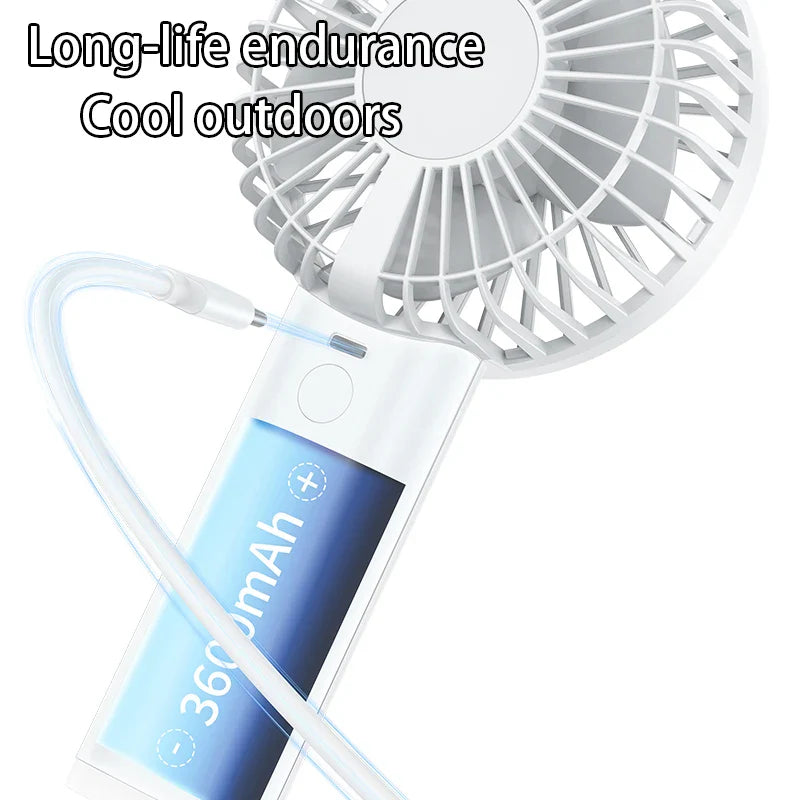 Aapon Mini Market Ltd Portable Handheld High-Speed Fan with LED Display
