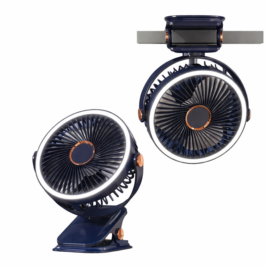 Aapon Mini Market Ltd Portable 8000mAh Camping Fan with LED Light