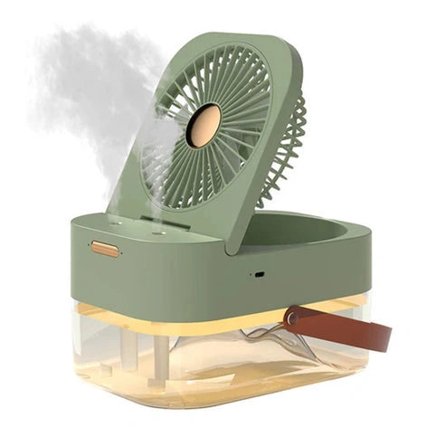 Portable Cooling and Humidifying Fan with Night Light