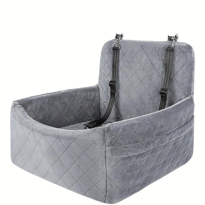 Aaponminimarket Portable Dog Car Seat with Safety Strap