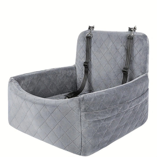 Aaponminimarket Portable Dog Car Seat with Safety Strap