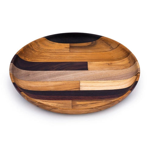 Aaponminimarket Premium Upcycled End Grain Wooden Serving Plate (2 Patterns)
