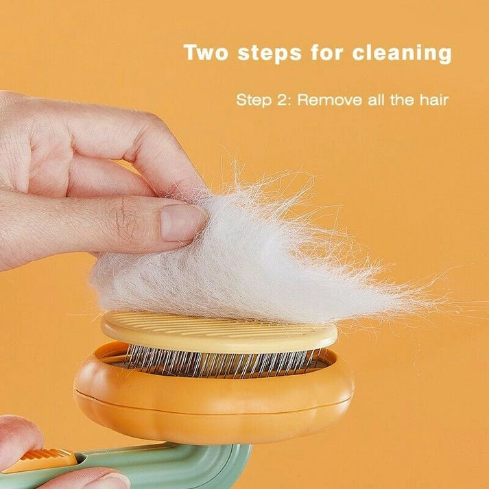 Aaponminimarket Pumpkin Design Needle Comb for Dog and Cat Grooming