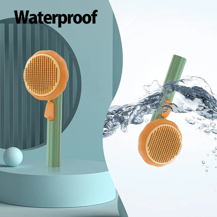 Aaponminimarket Pumpkin Design Needle Comb for Dog and Cat Grooming