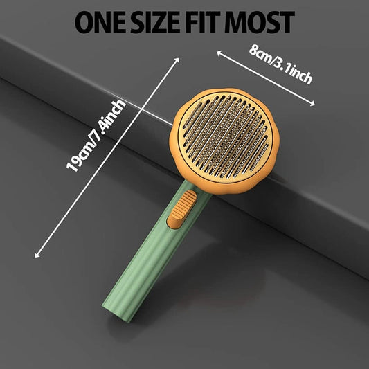 Aaponminimarket Pumpkin Design Needle Comb for Dog and Cat Grooming