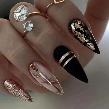 Aapon Mini Market Ltd Punk Snake Stiletto Nail Art Set