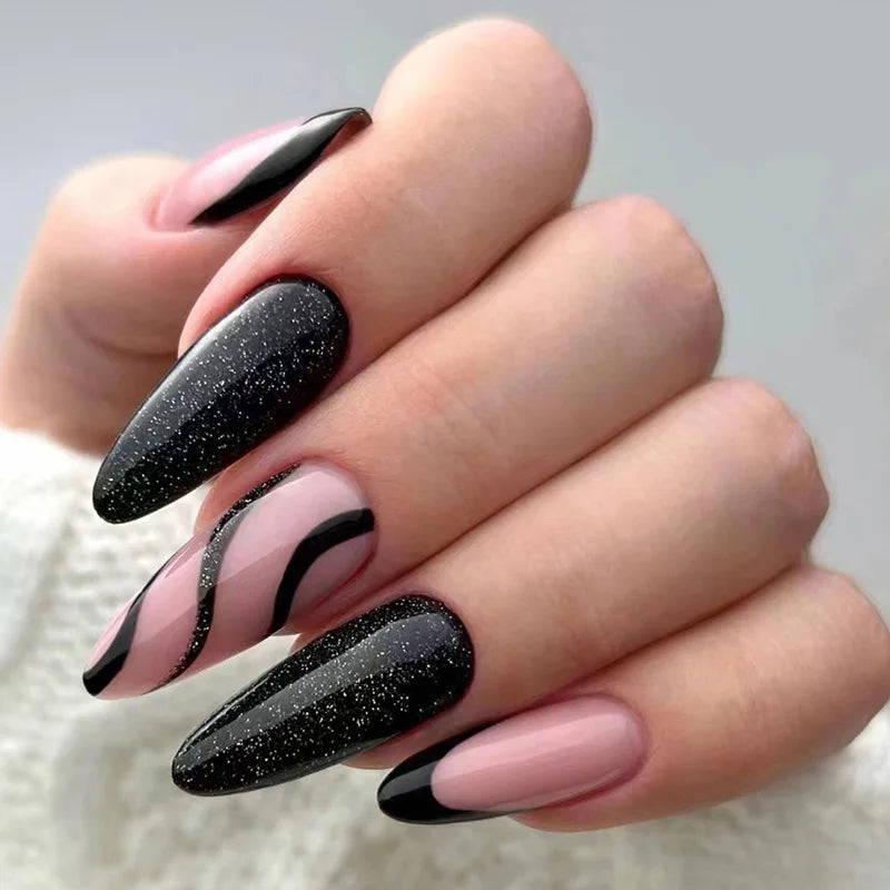 Punk Snake Stiletto Nail Art Set