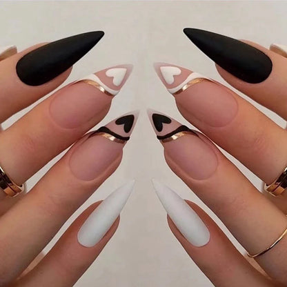 Punk Snake Stiletto Nail Art Set