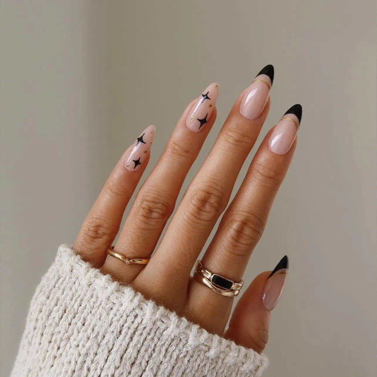 Punk Snake Stiletto Nail Art Set