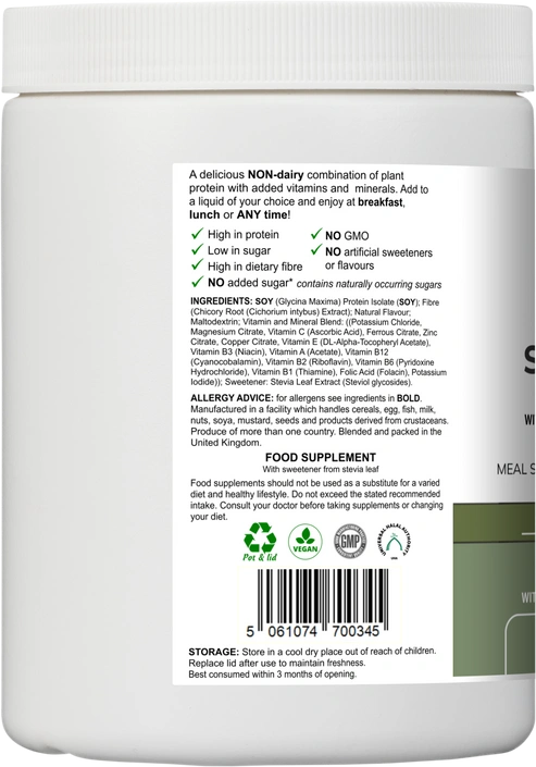 Aaponminimarket Soy Fibre Multi | Vanilla Flavour Protein Powder with Vitamins & Minerals – 300 g
