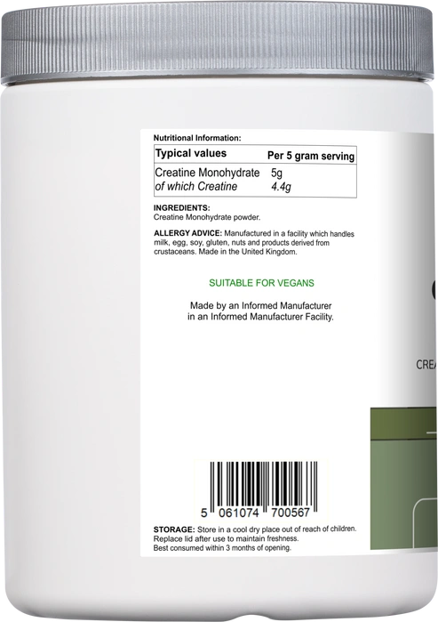 Aaponminimarket Creatine Monohydrate | Pure Unflavoured Creatine Powder – 500 g